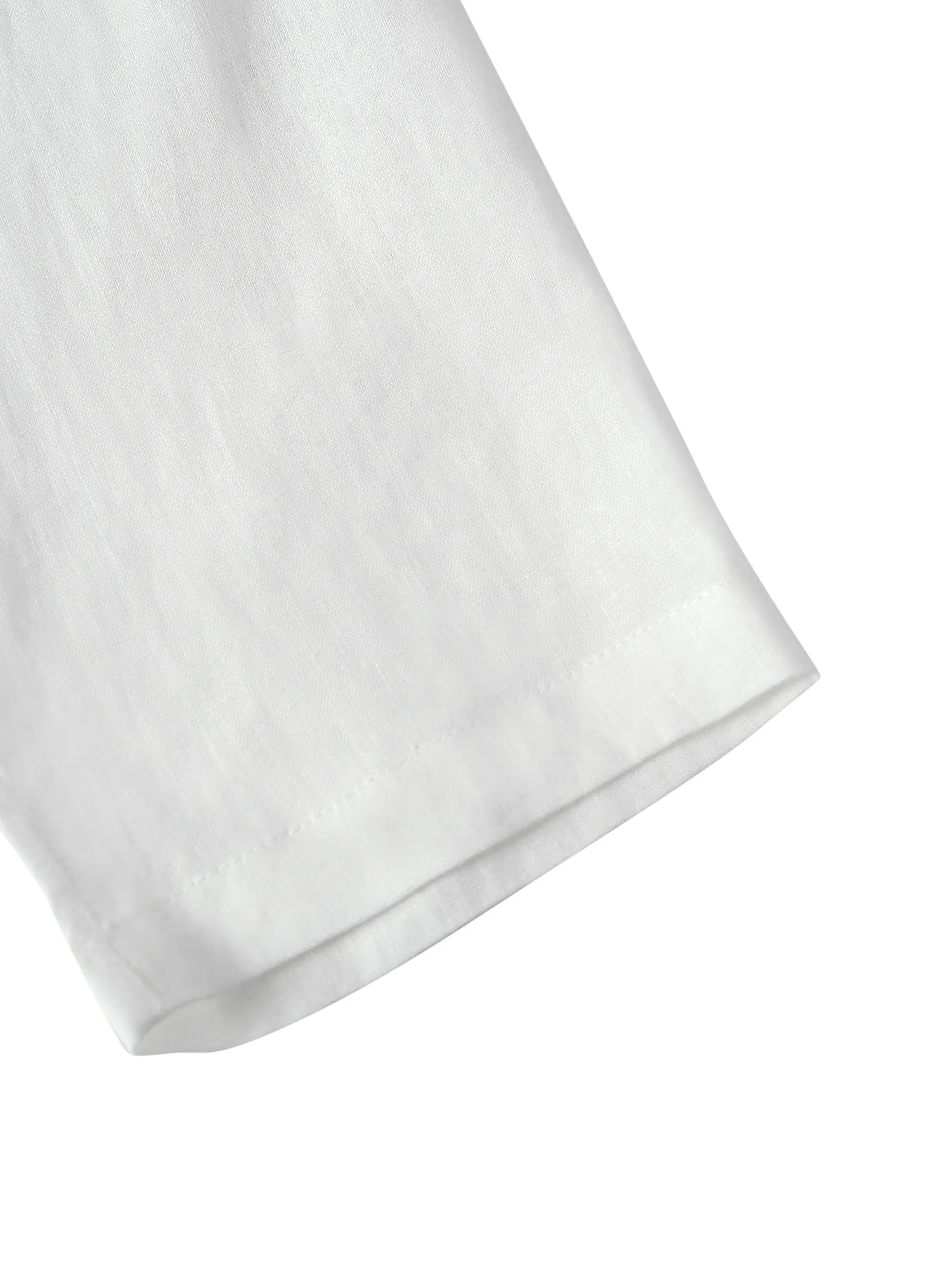 100% Linen Classic Side Neck Top CORA