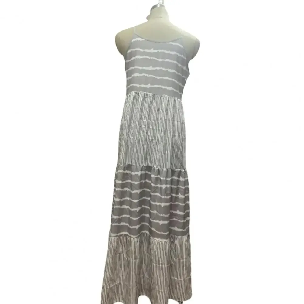 40%HOT2022 Summer Women's Dresses Loose Breathable Women's Fade Long Strap Boho Beach Dresses for Party