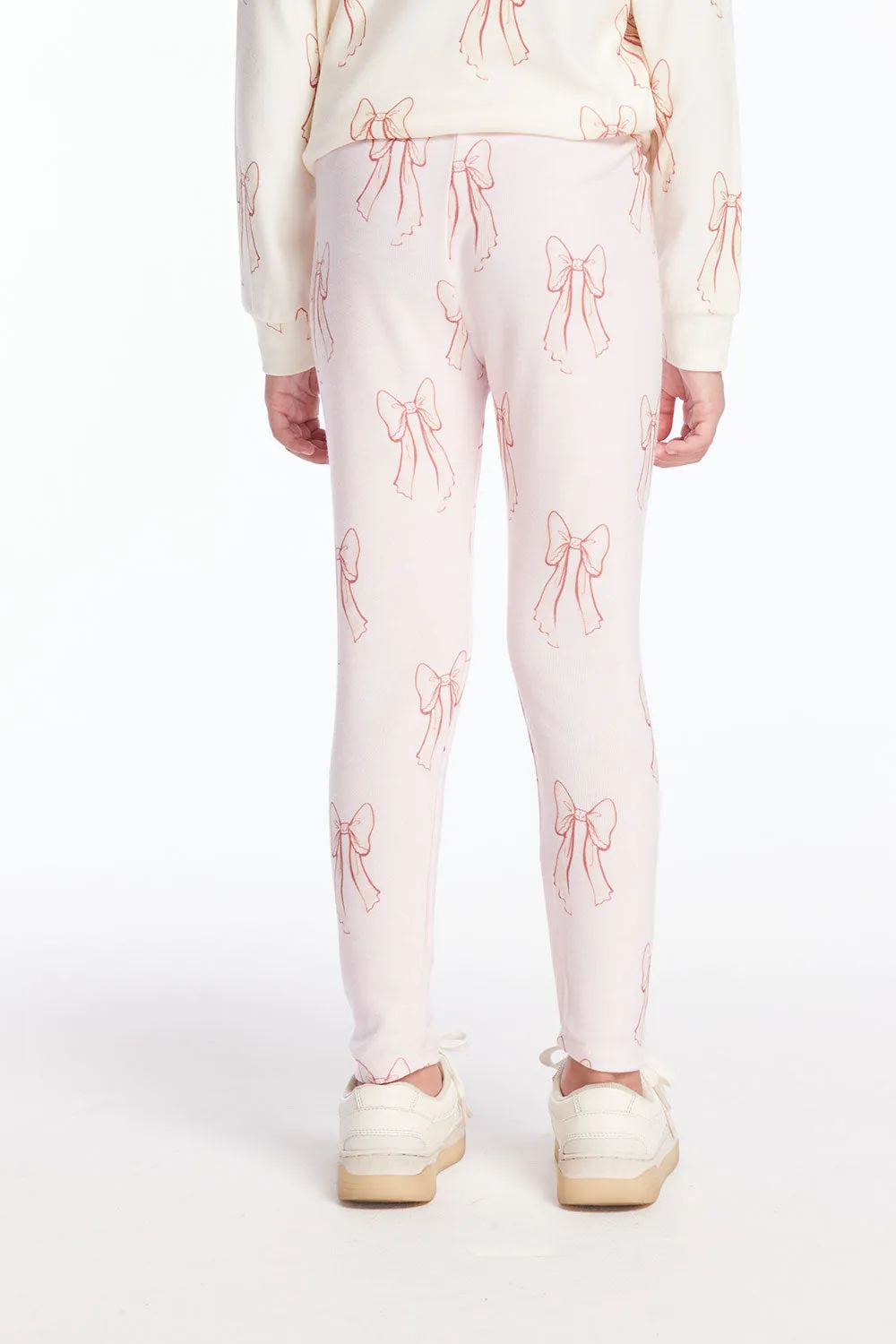 Allover Bows Pant Girls Classic Legging