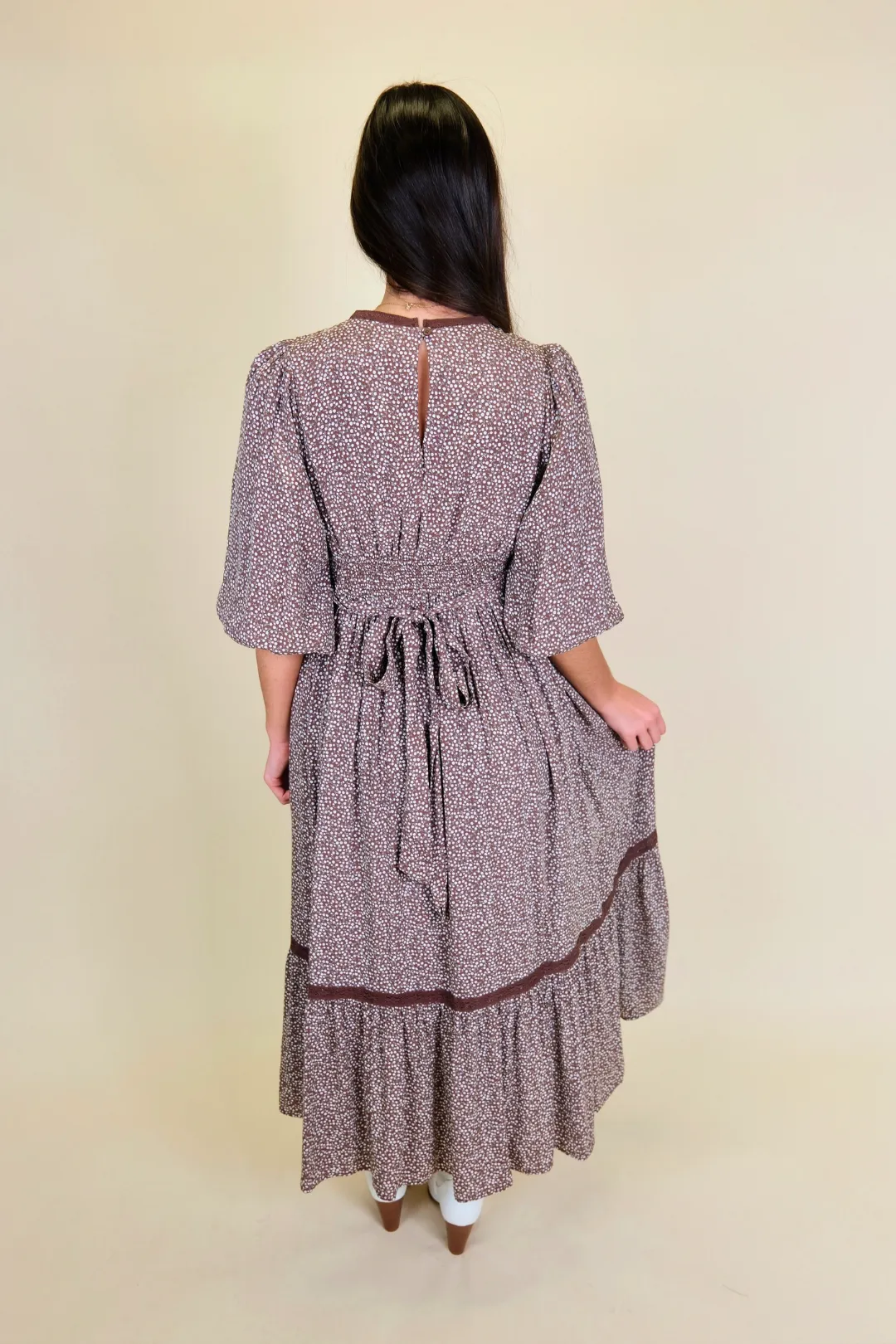 Autumn Allure Midi Dress