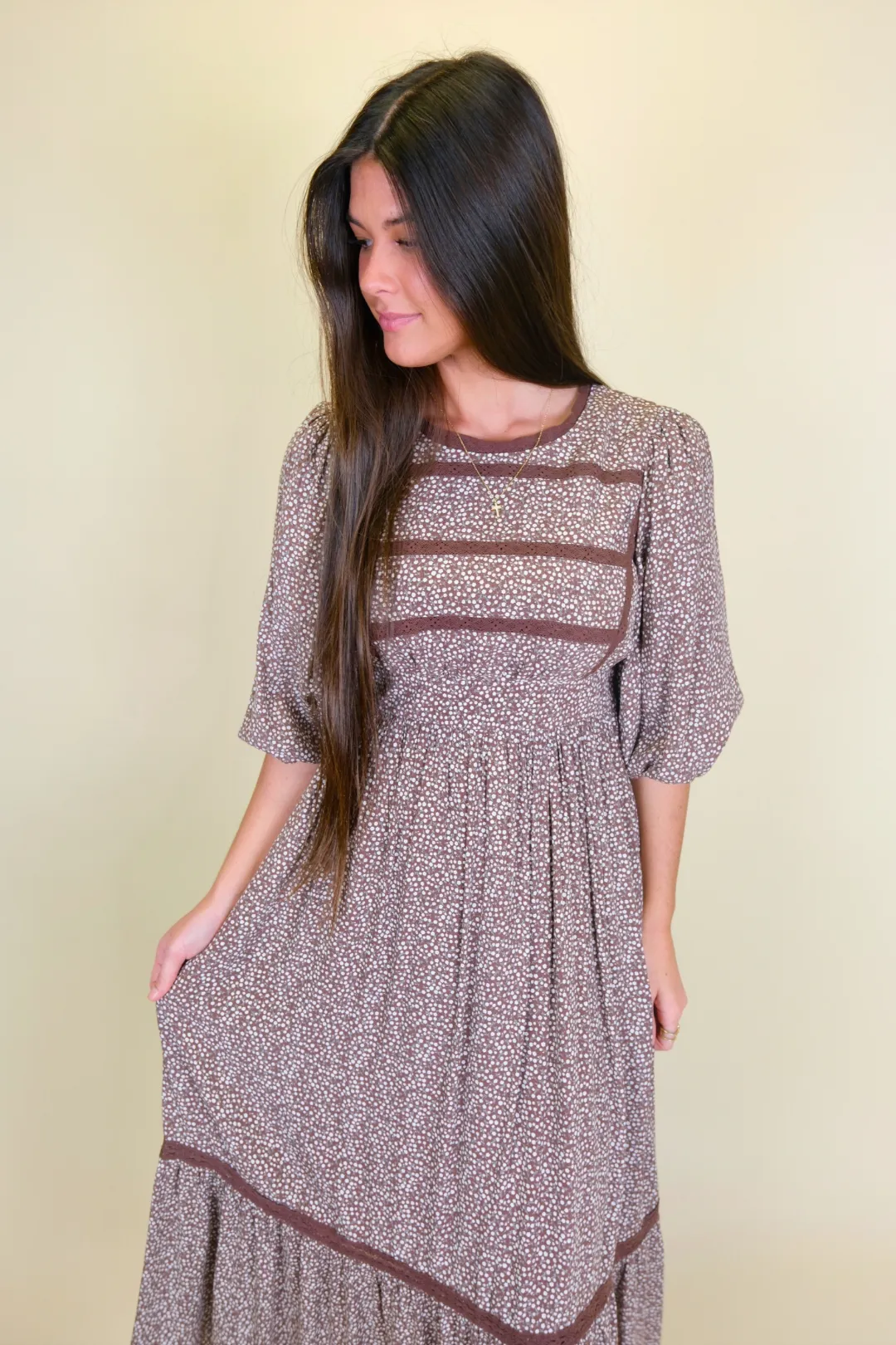 Autumn Allure Midi Dress