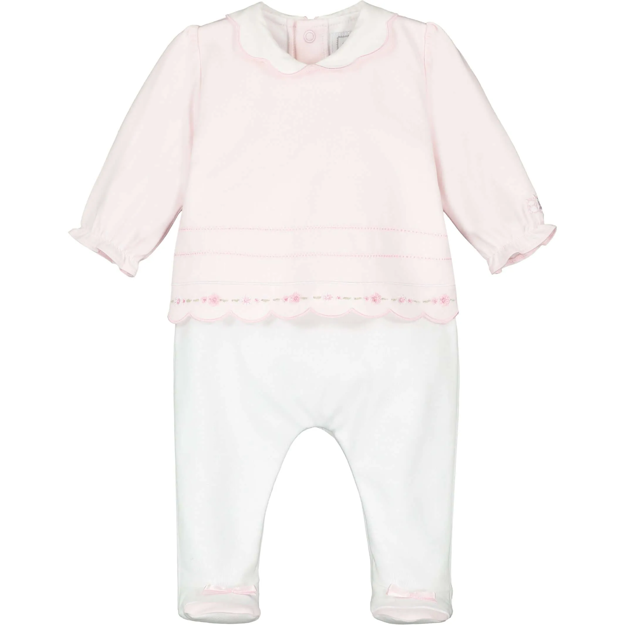 Baby Girls Pink Babygrow & Headband