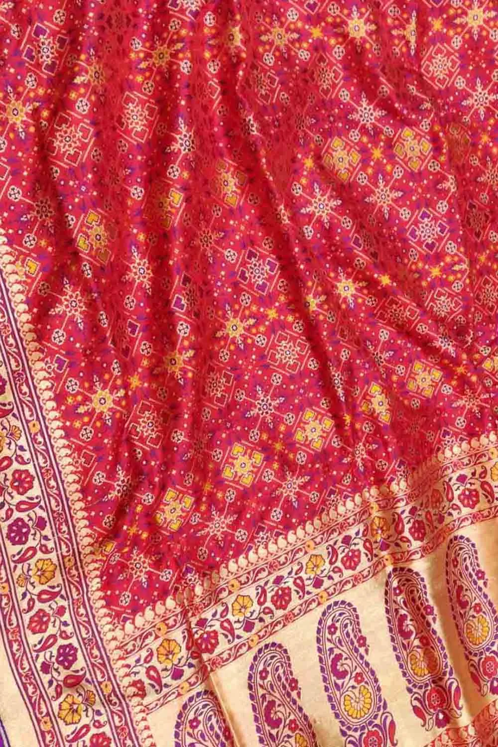 Elegant Pink Banarasi Silk Saree - Handloom Katan Silk