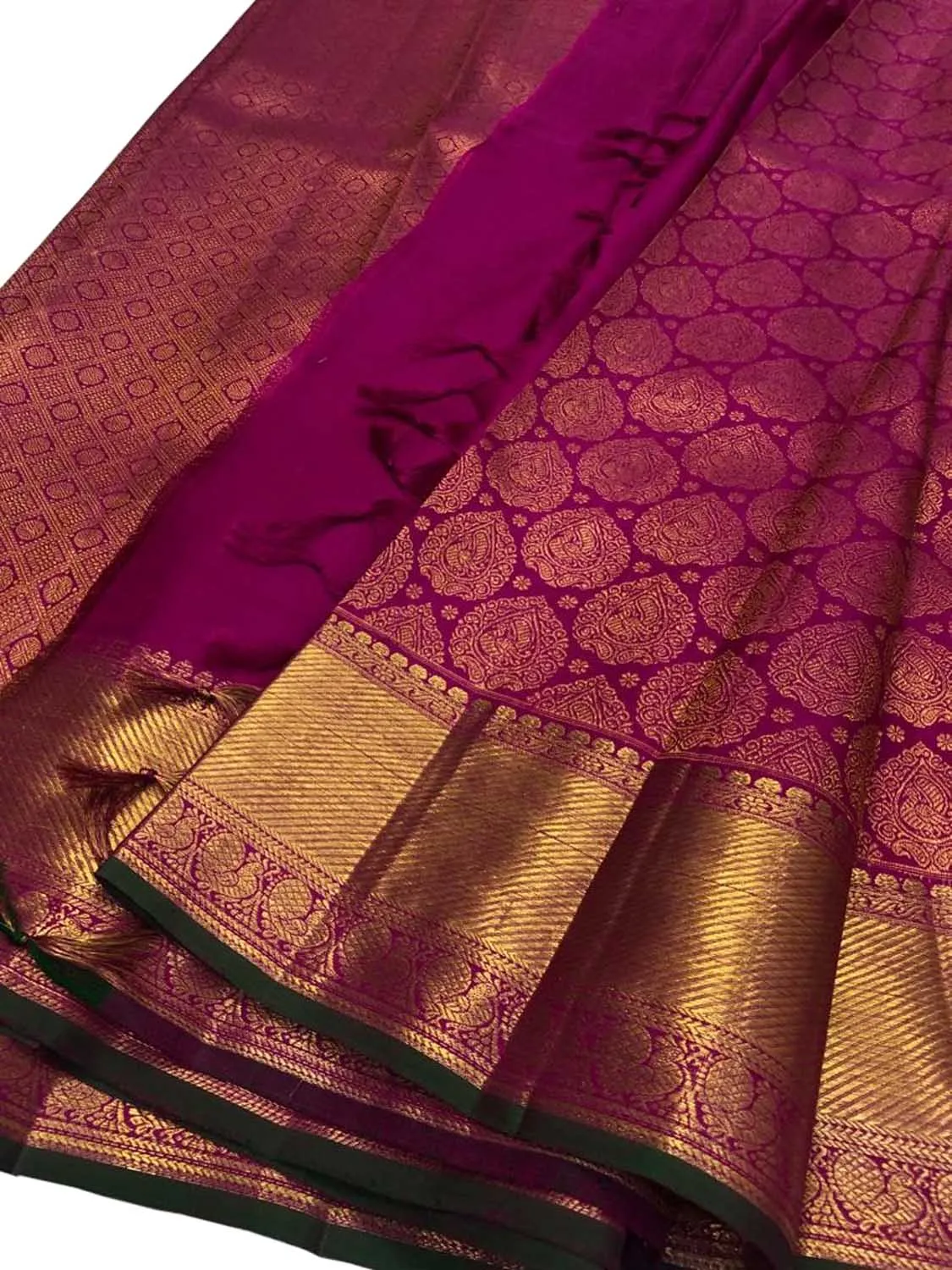 Elegant Pink Kanjeevaram Handloom Pure Silk Saree: Timeless Grace and Sophistication