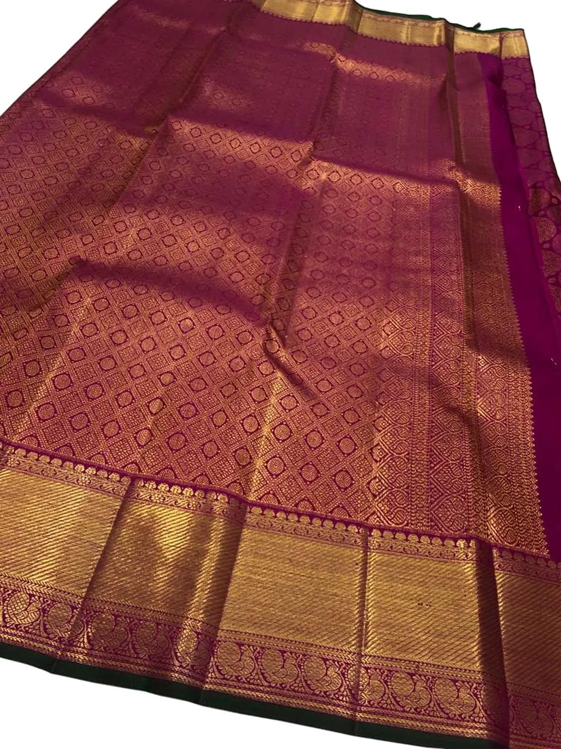 Elegant Pink Kanjeevaram Handloom Pure Silk Saree: Timeless Grace and Sophistication
