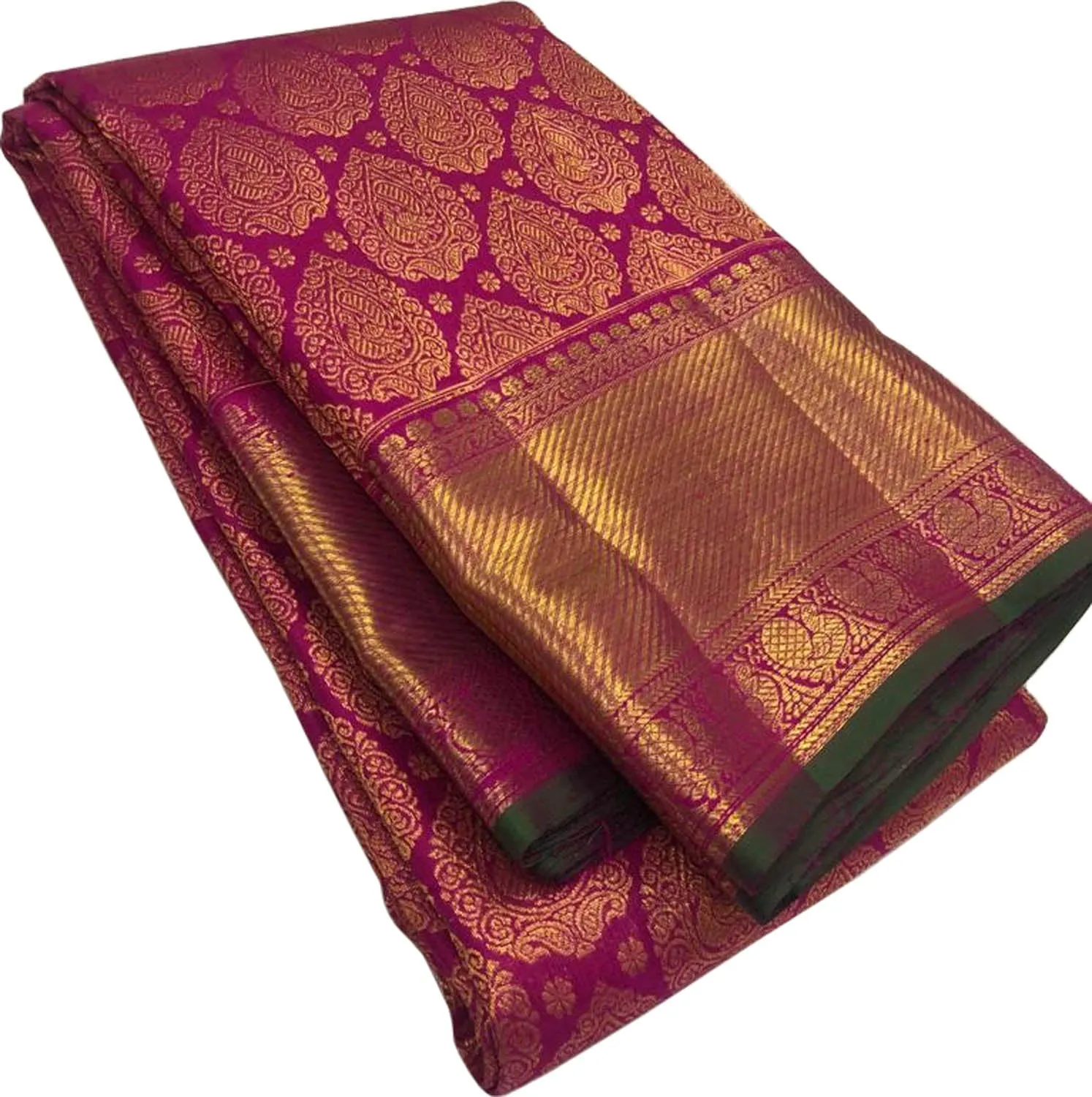 Elegant Pink Kanjeevaram Handloom Pure Silk Saree: Timeless Grace and Sophistication