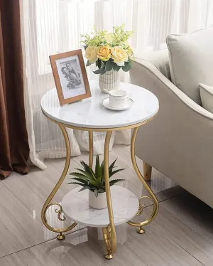 Fringe Engineered Solid Metal End Table | 14 x 23 inches