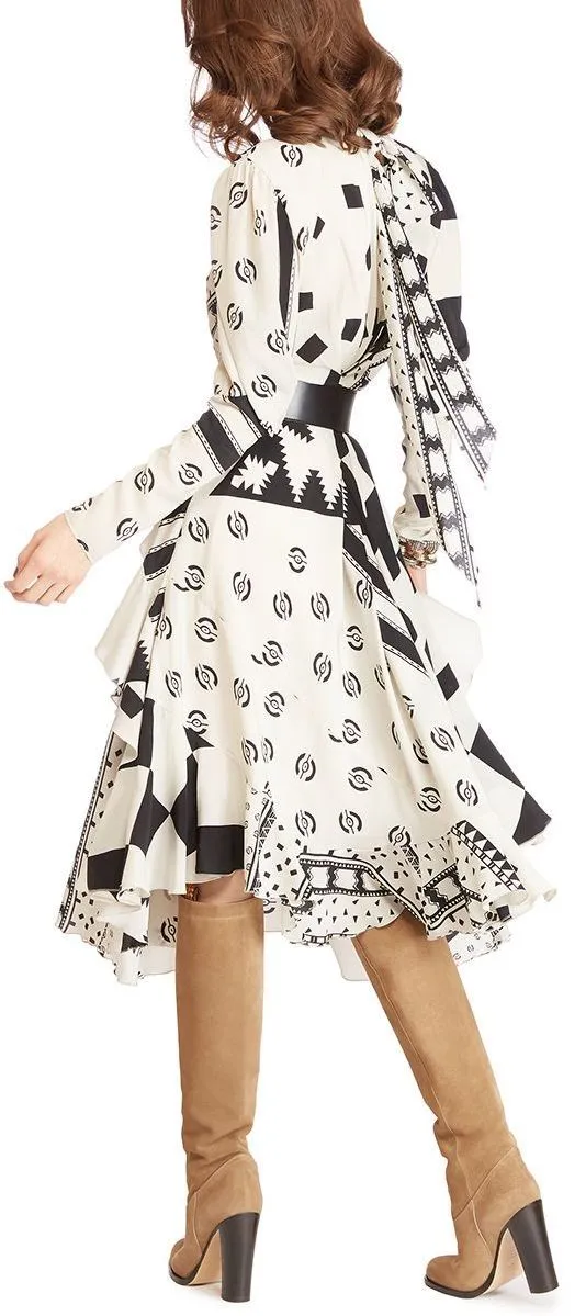 Geometric Print Dress
