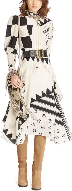 Geometric Print Dress
