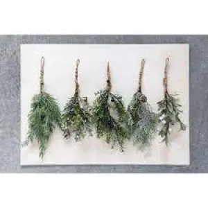 Hanging Faux Evergreen Bunch - 5 Styles