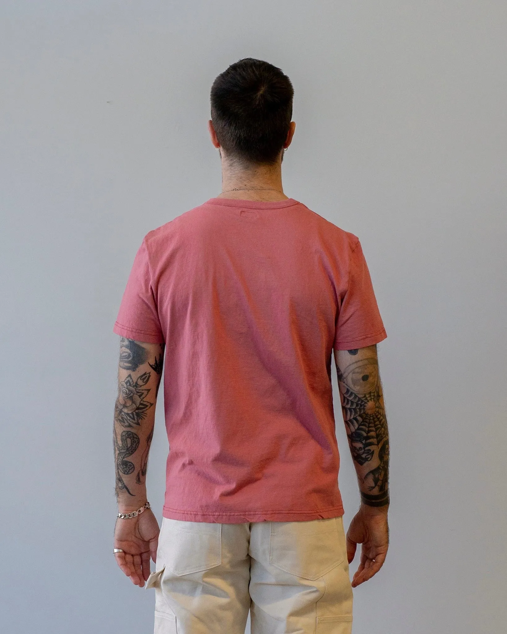 Homespun Knitwear Dad's Pocket Tee Tennessee Jersey Red Fade