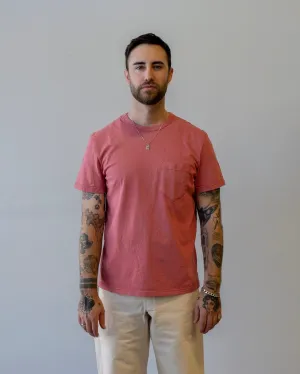 Homespun Knitwear Dad's Pocket Tee Tennessee Jersey Red Fade