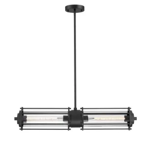Marlowe Two-Light LED Indoor Pendant, Matte Black Finish