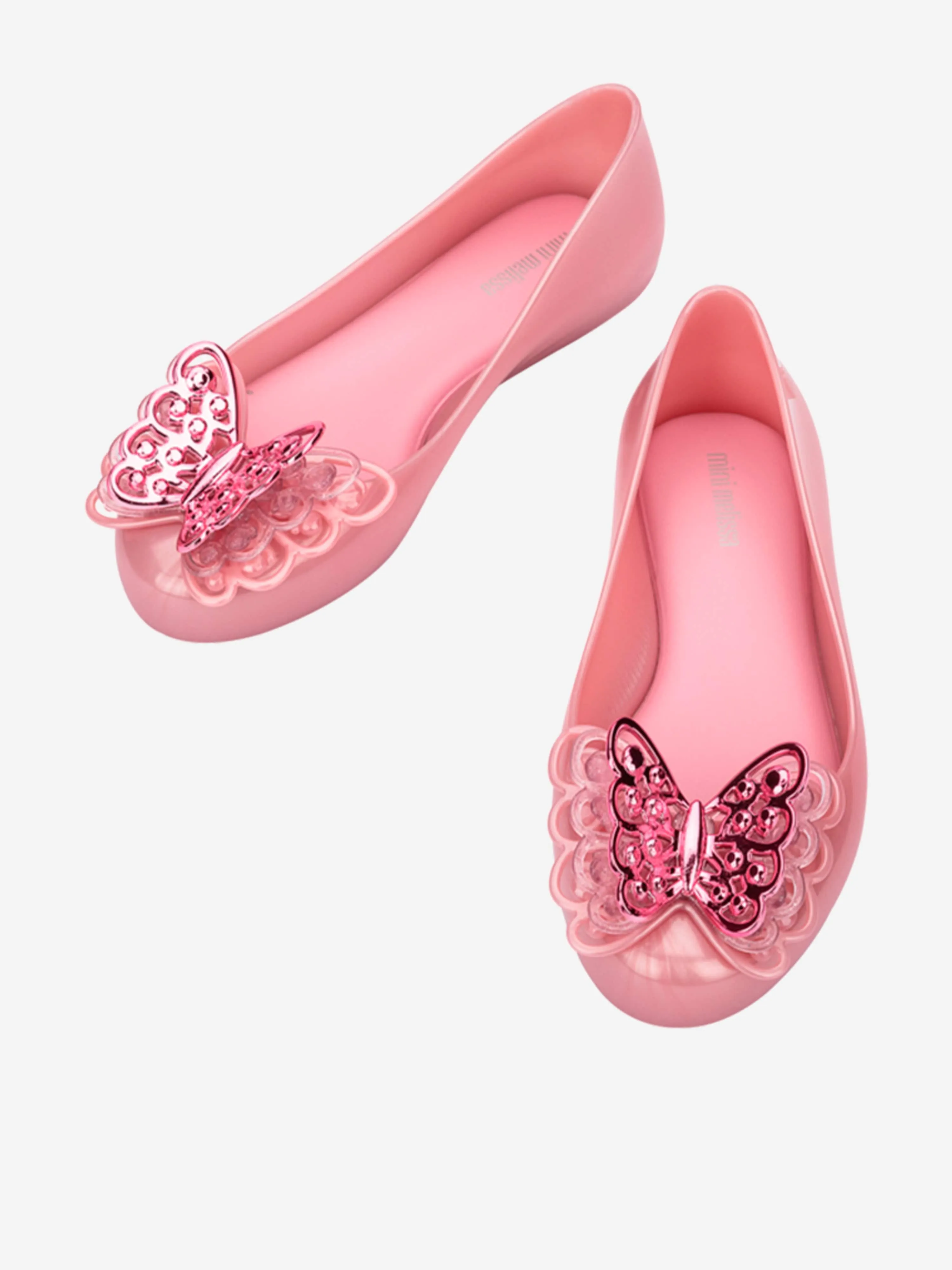 Mini Melissa Girls Sweet Love Fly II Ballerinas in Pink