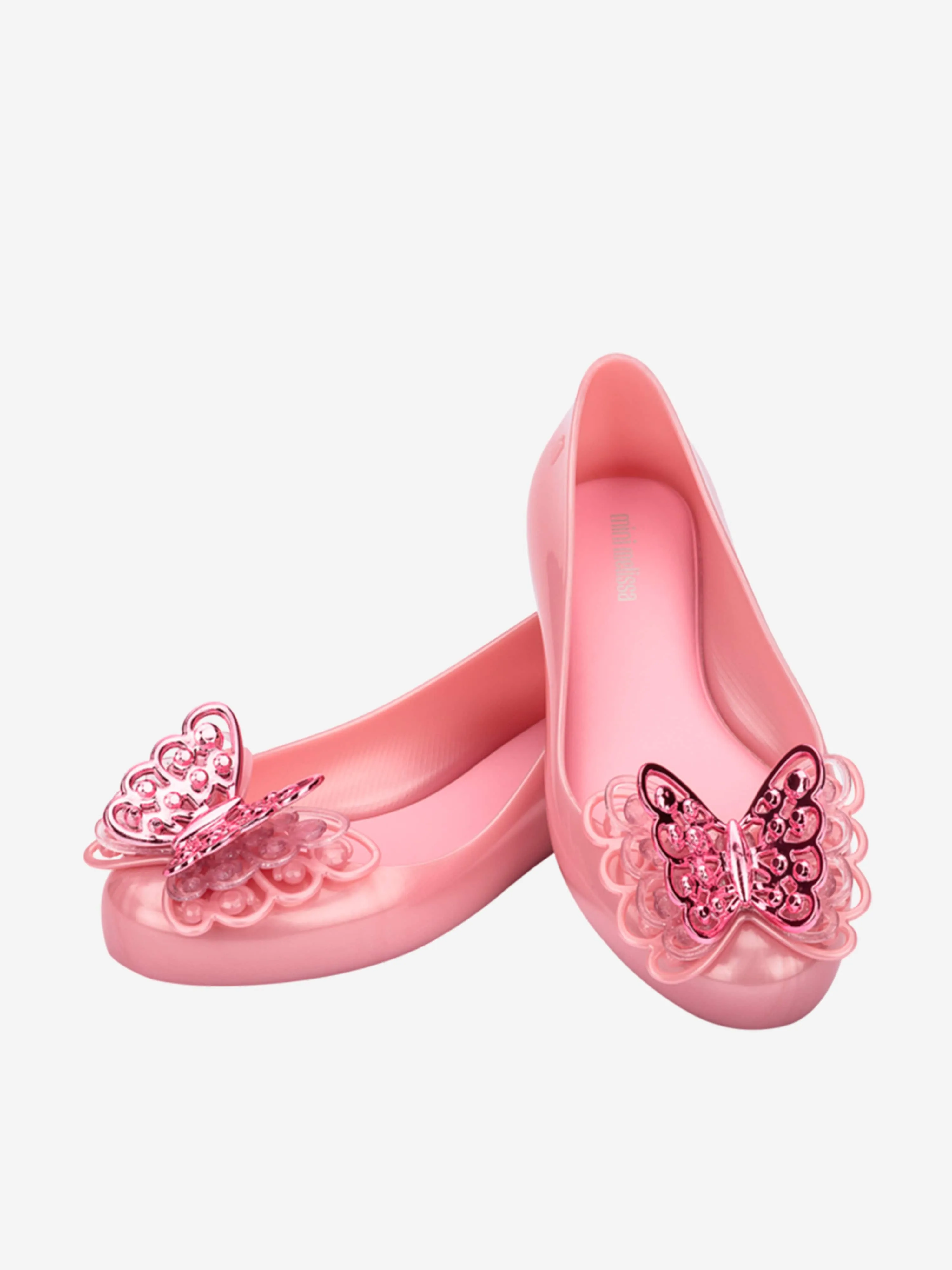 Mini Melissa Girls Sweet Love Fly II Ballerinas in Pink