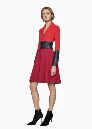 Noemie – Jacket Dress with Black Raffia