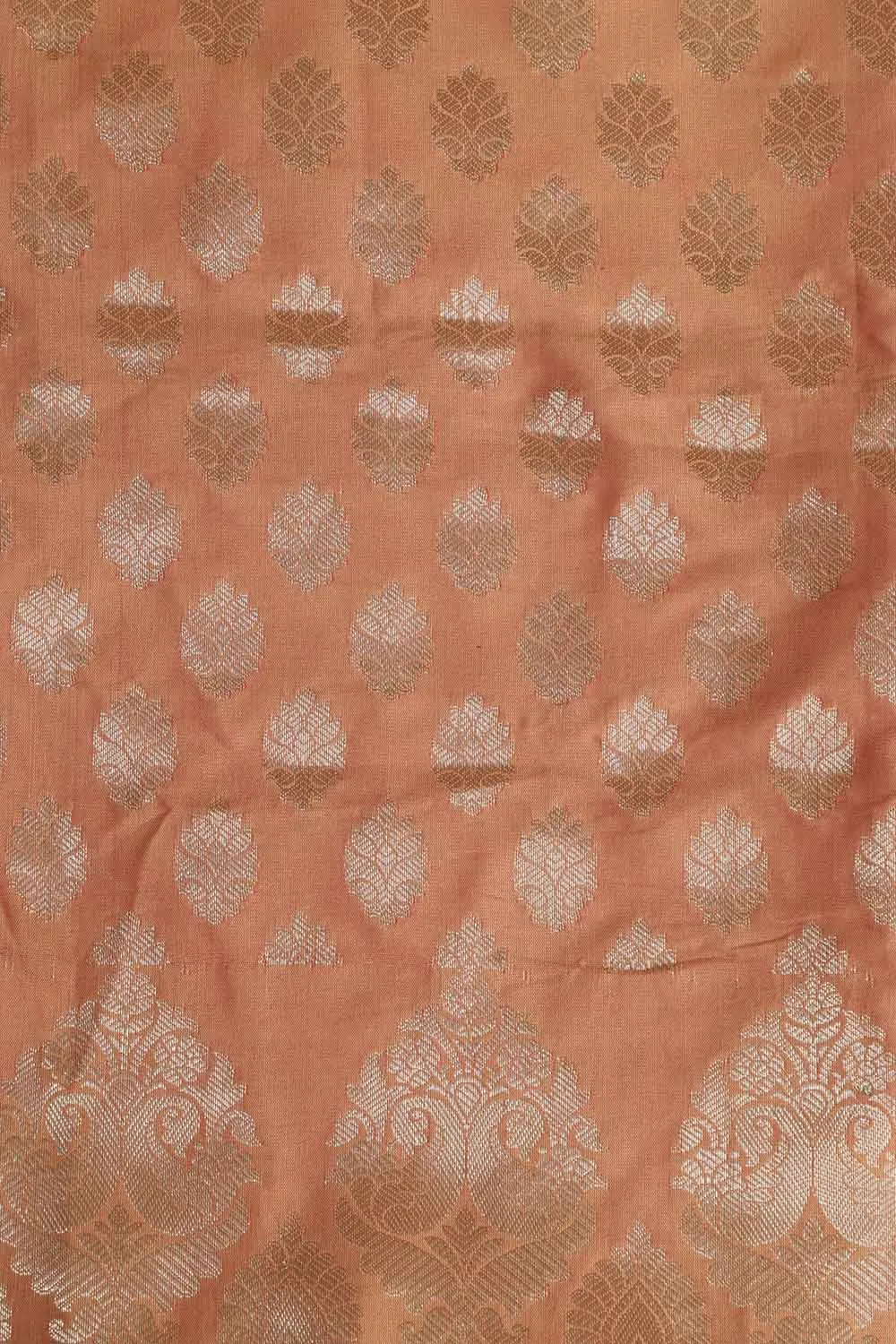 Orange Banarasi Soft Silk Three Piece Suit Set