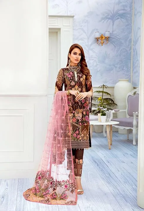 Ramsha Chevron Chiffon Collection Vol 2 2020 – A-212