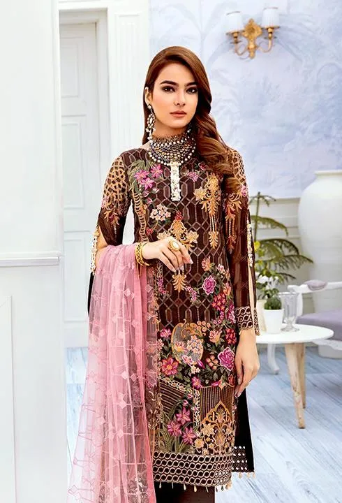 Ramsha Chevron Chiffon Collection Vol 2 2020 – A-212