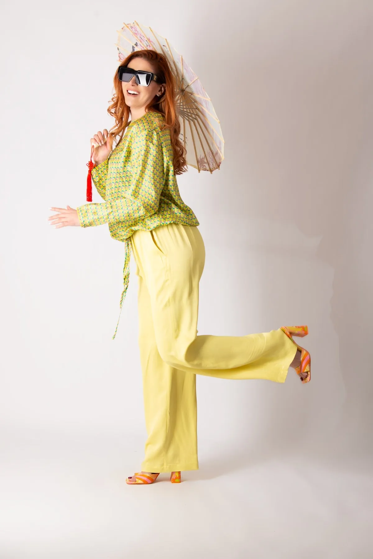 SIERA YELLOW SPRING SUMMER TOP