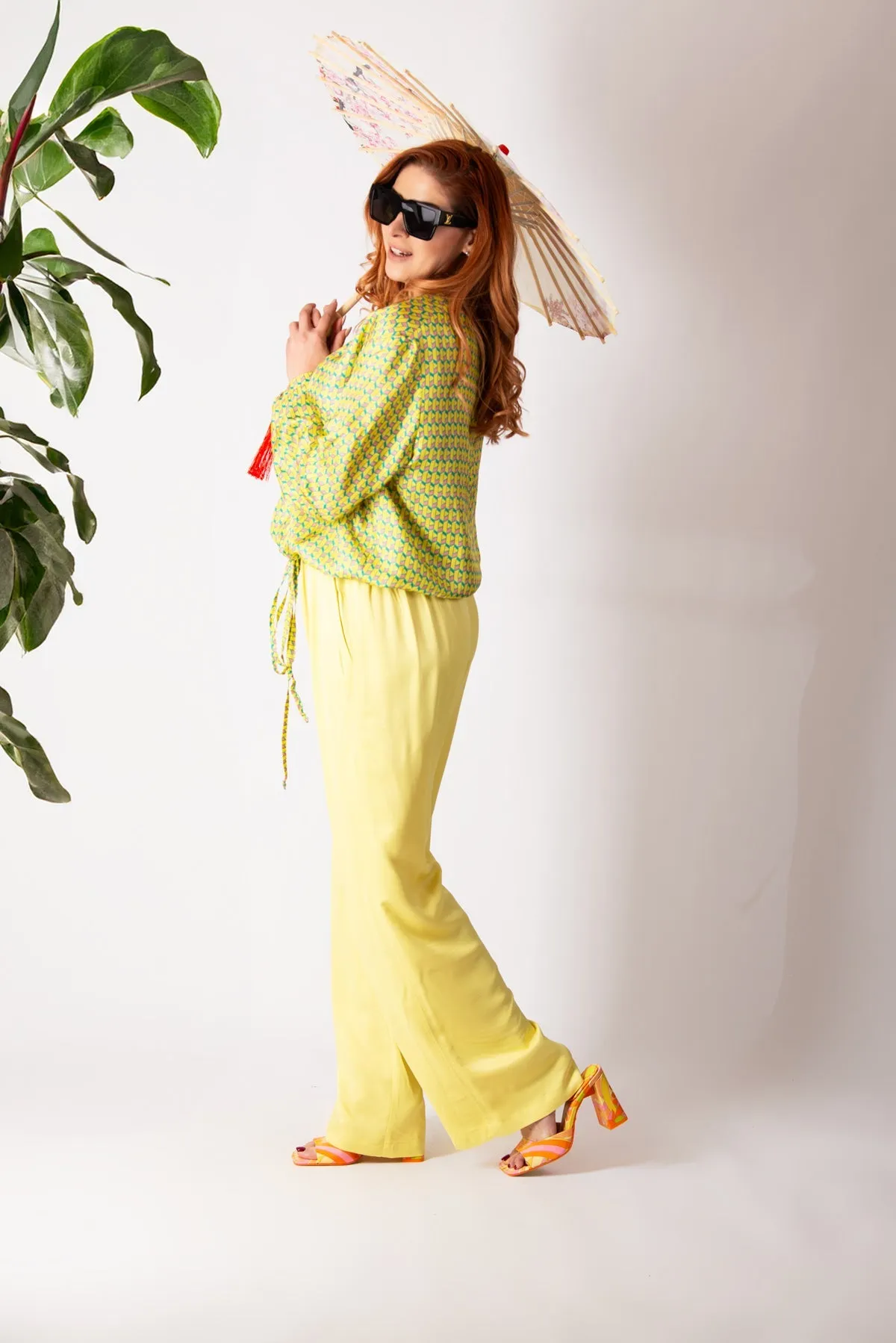 SIERA YELLOW SPRING SUMMER TOP