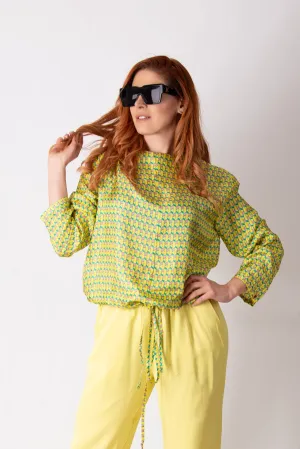 SIERA YELLOW SPRING SUMMER TOP