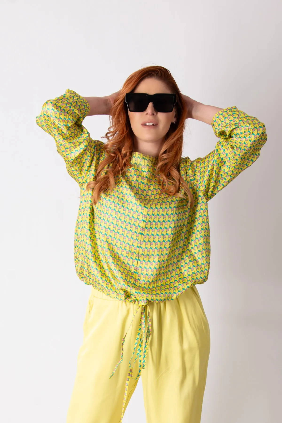 SIERA YELLOW SPRING SUMMER TOP