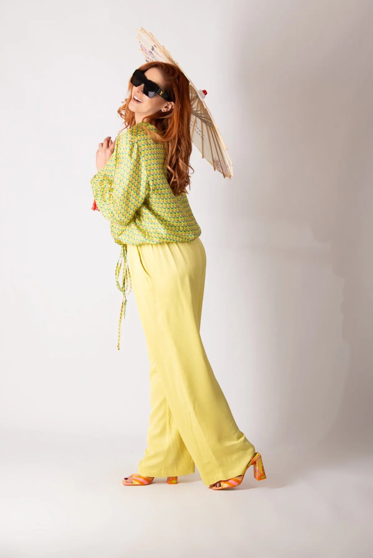 SIERA YELLOW SPRING SUMMER TOP