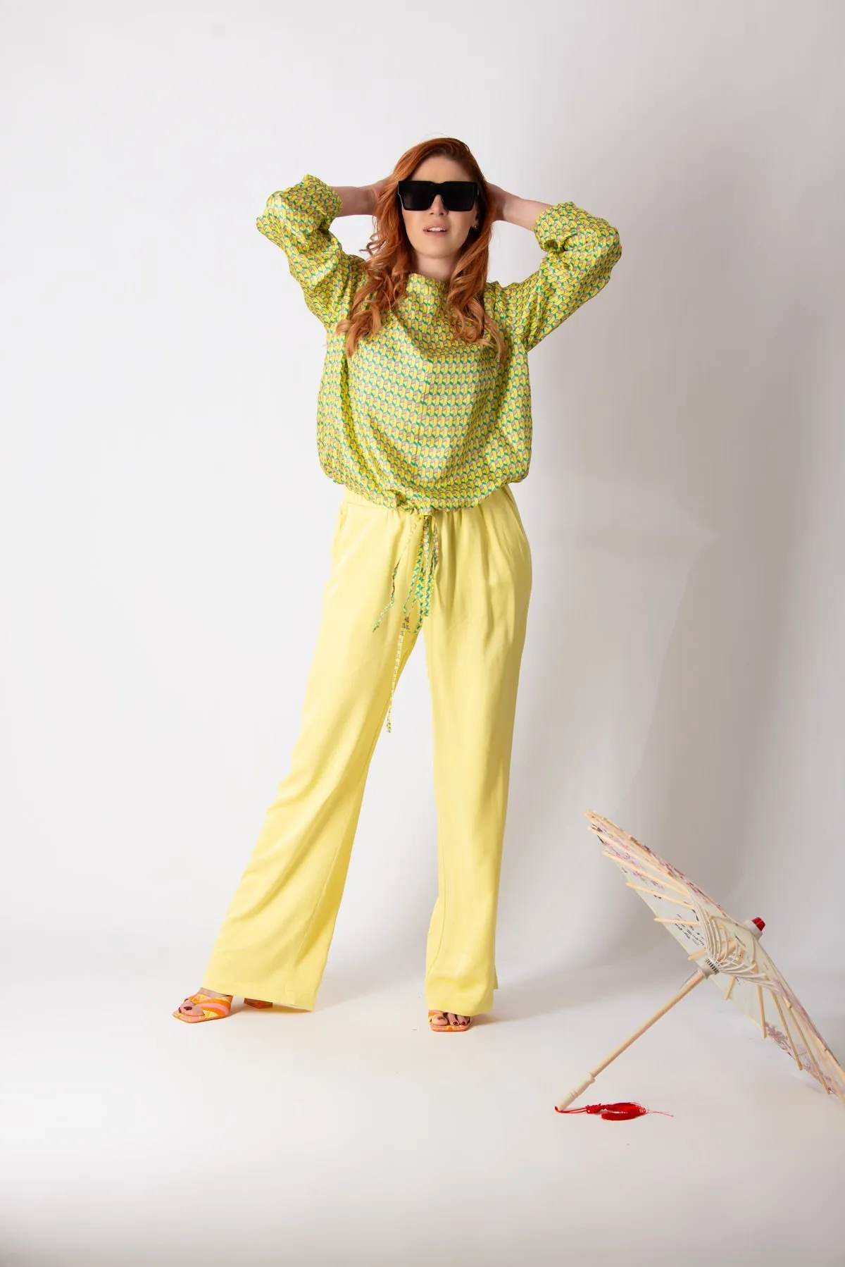 SIERA YELLOW SPRING SUMMER TOP
