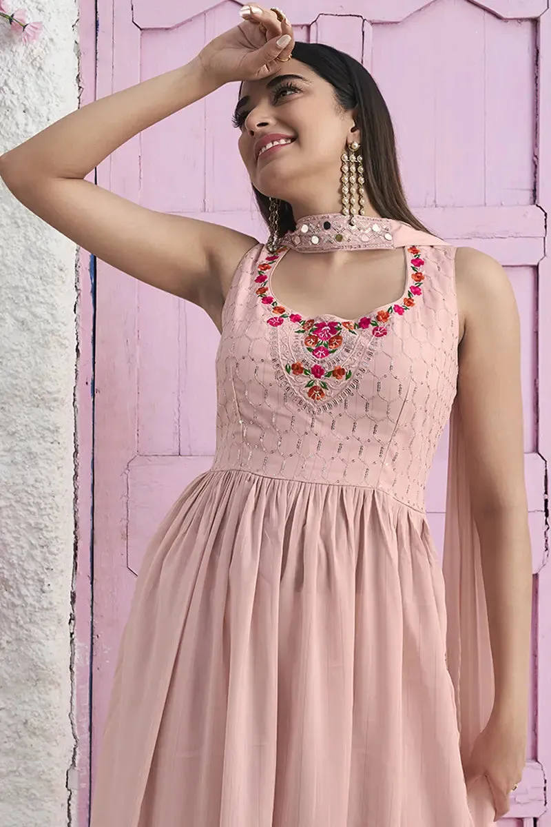 Sleeveless Gown Design For Raksha Bandhan