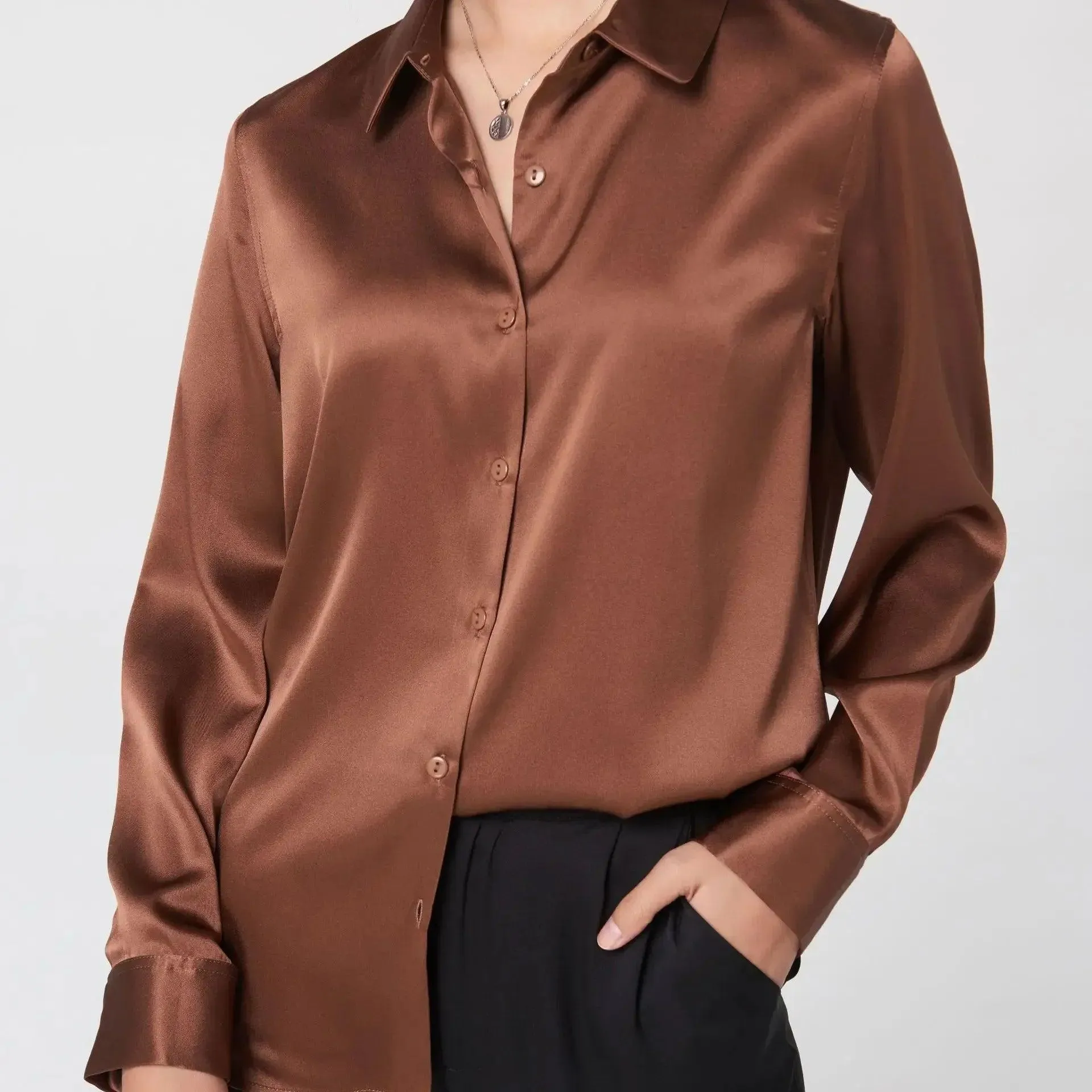 Soft and Breathable Women's 100% Silk Blouse