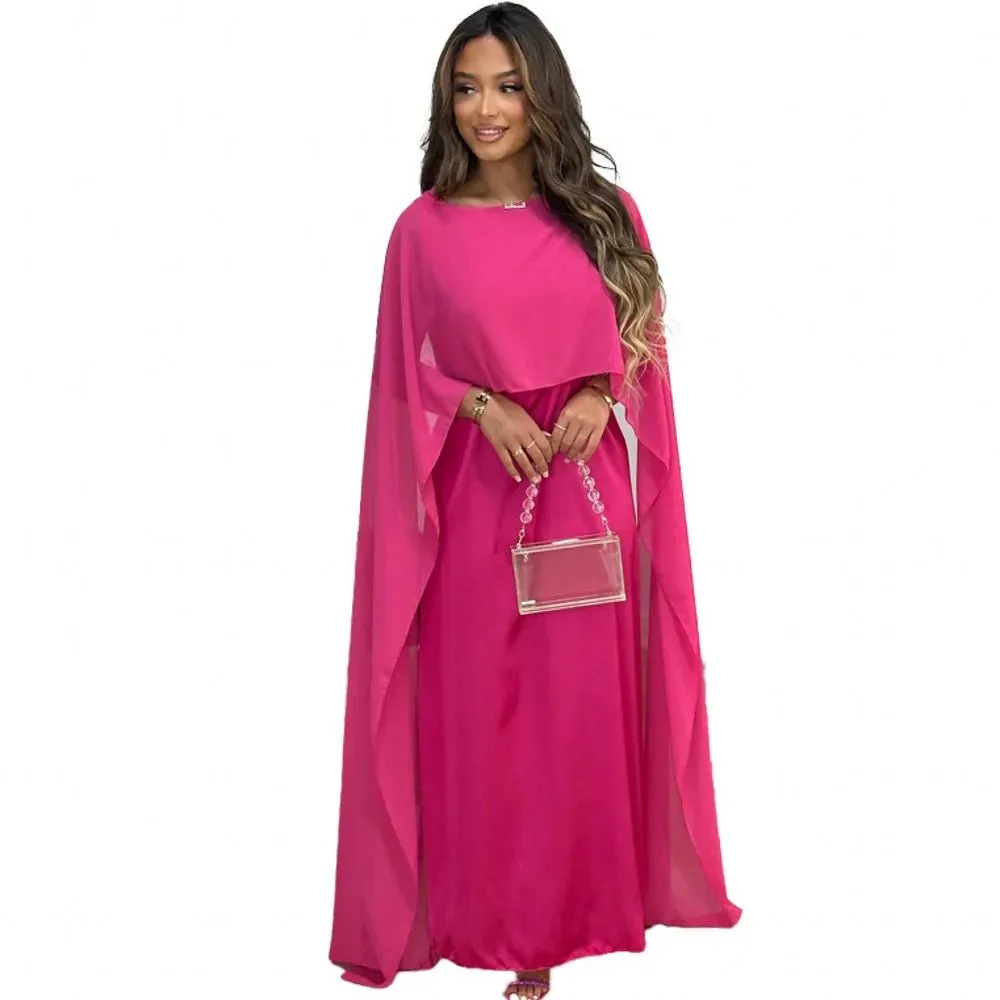 Stylish African Dresses - Dashiki Solid Color Ankara Dress, Bazin Traditional Robe - Long Dress