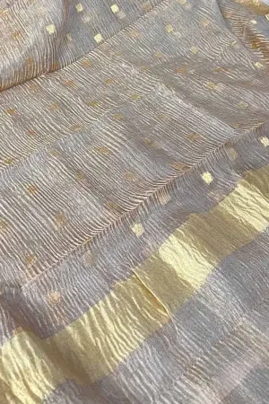 Vibrant Dyeable Banarasi Handloom Tissue Silk Dupatta